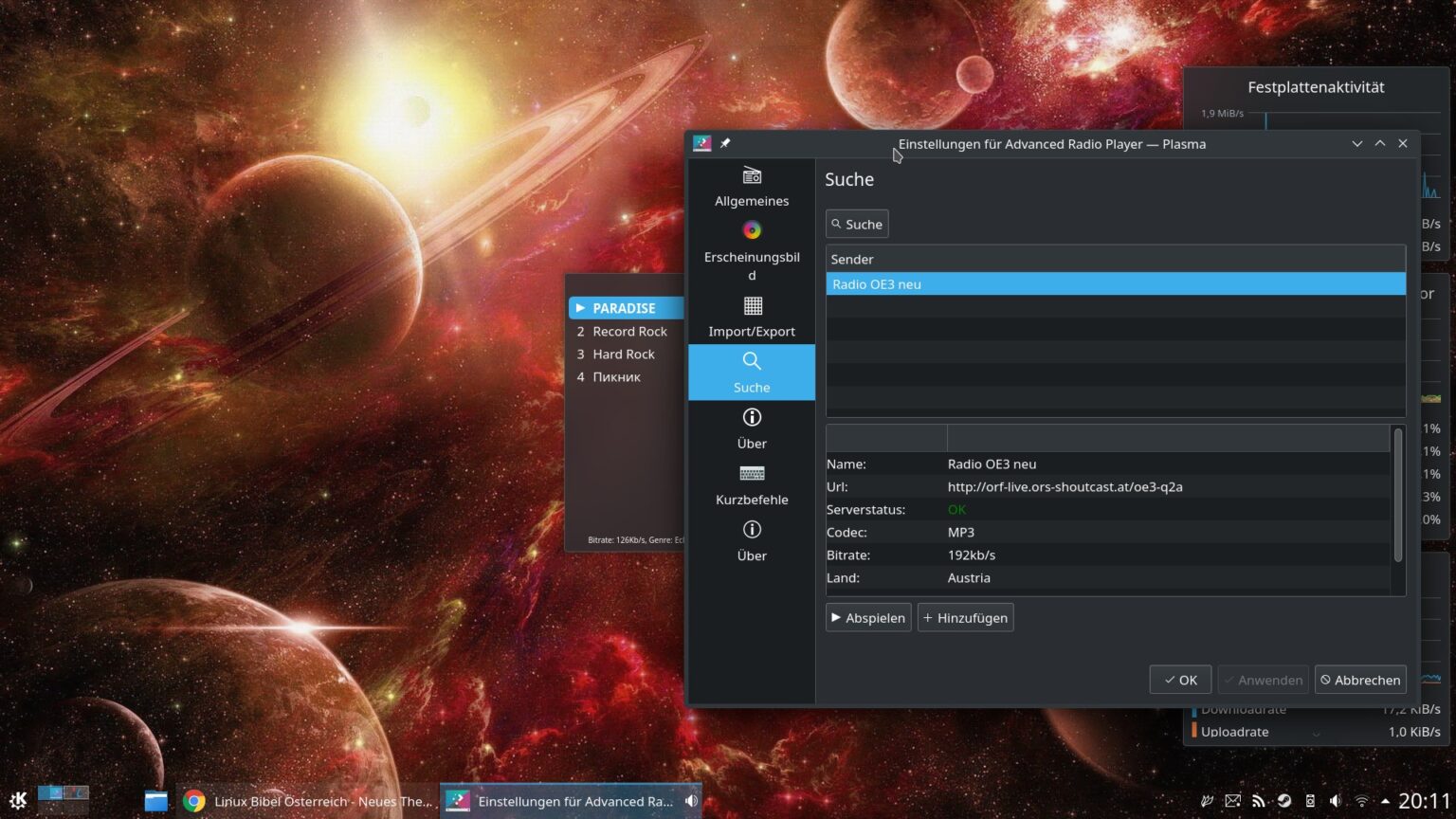 Portable Radio Linux Computer Advanced Radio Player – Online Radio für Linux / KDE – Linux-Bibel