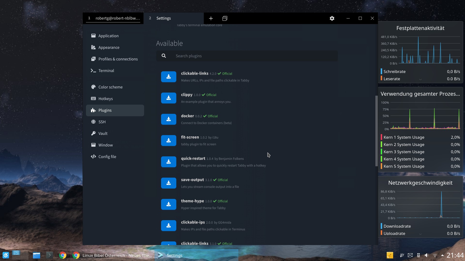 Tabby – Modernes Terminal unter Linux – Linux-Bibel
