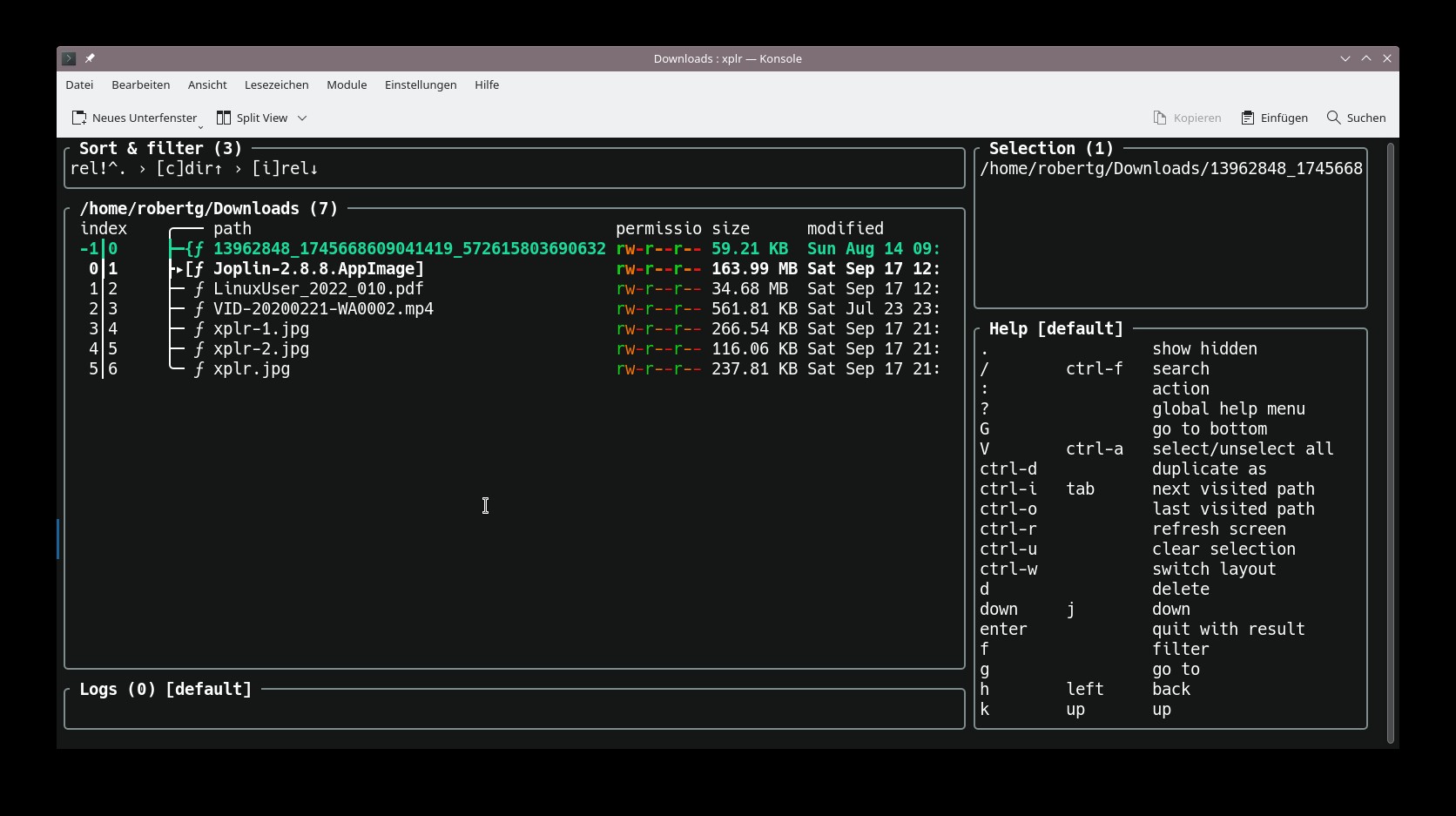 xplr – Dateimanager für das Terminal unter Linux – Linux-Bibel