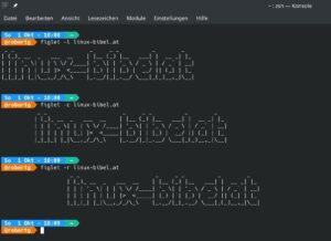 figlet und toilet – ASCII-Text unter Linux